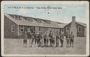 "One of the Y.M.C.A. buildings," Camp Custer, Battle Creek, Mich.