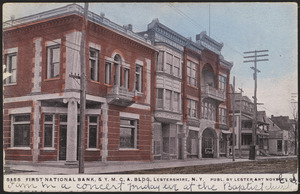 First National Bank, & Y.M.C.A. Bldg, Lestershire, N.Y.