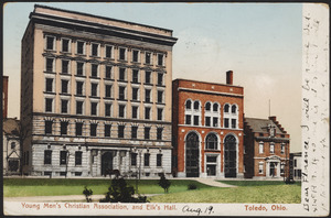 Young Men's Christian Association, and Elk's Hall. Toledo, Ohio