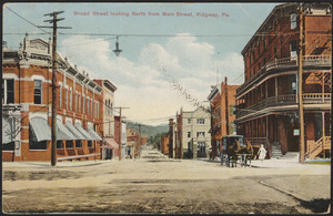 Broad Street looking north from Main Street, Ridgway, Pa.