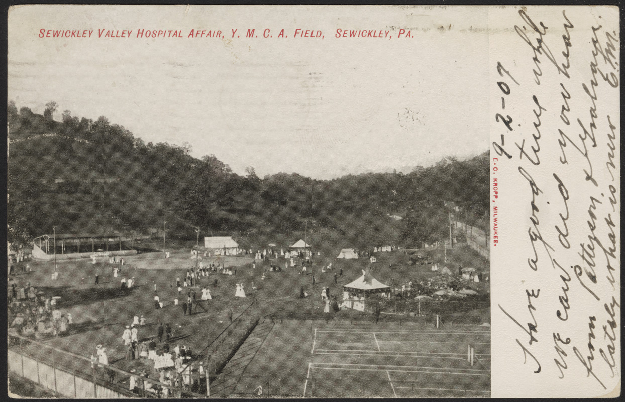 Sewickley Valley Hospital affair, Y.M.C.A. field, Sewickly, Pa