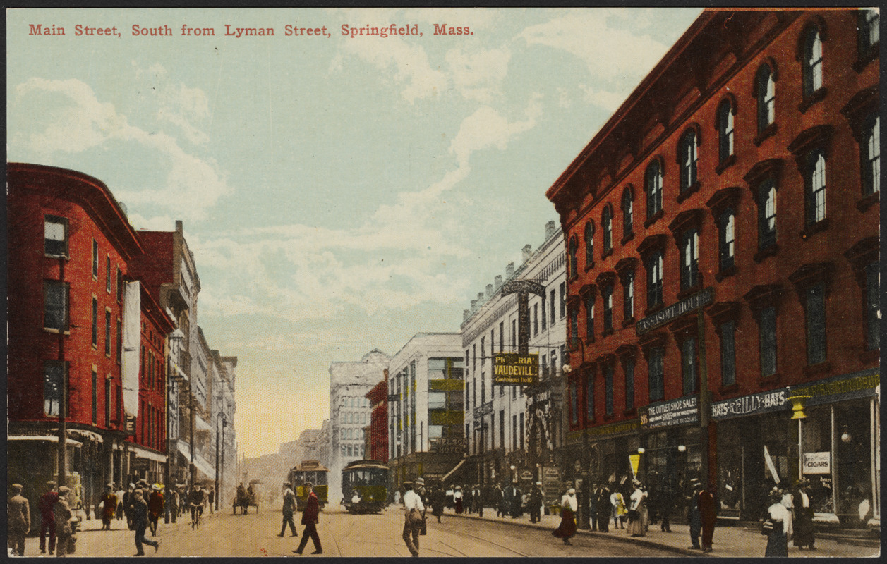 Main Street, south from Lyman Street, Springfield, Mass. Digital
