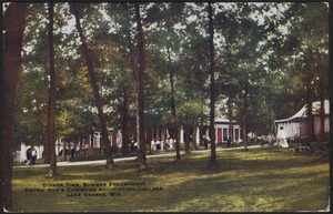 Dinner time, summer encampment Young Men's Christian Association College Lake Geneva, Wis