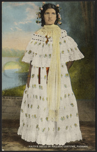 Native Belle in Pollera costume, Panama