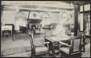 The attractive lobby of the Y.M.C.A., Amsterdam, N.Y.