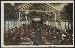 Special service in Y.M.C.A. building, Camp Zachary Taylor, Louisville, Ky.