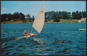 Waterfront fun at Fort Wayne Y.M.C.A. Camp Potawotami