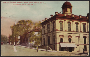 North Fourth Street, City Hall and Y.M.C.A. building, Burlington, Ia.