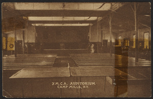 Y.M.C.A. auditorium Camp Mills, N.Y.