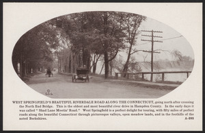 West Springfield's beautiful Riverdale Road along the Connecticut