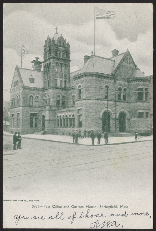 Post Office and Custom House, Springfield, Mass. Digital Commonwealth