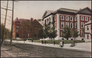 Y.M.C.A. building, and County Court House, Bangor, Me.