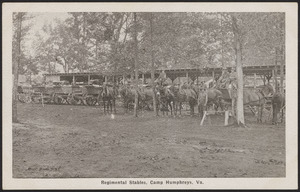Regimental Stables, Camp Humphreys, Va.