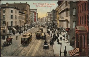 Main Street, from Arch, Springfield, Mass.