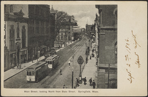 Main Street, looking north from State Street, Springfield, Mass.