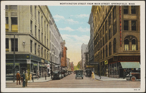 Worthington Street from Main Street, Springfield, Mass.