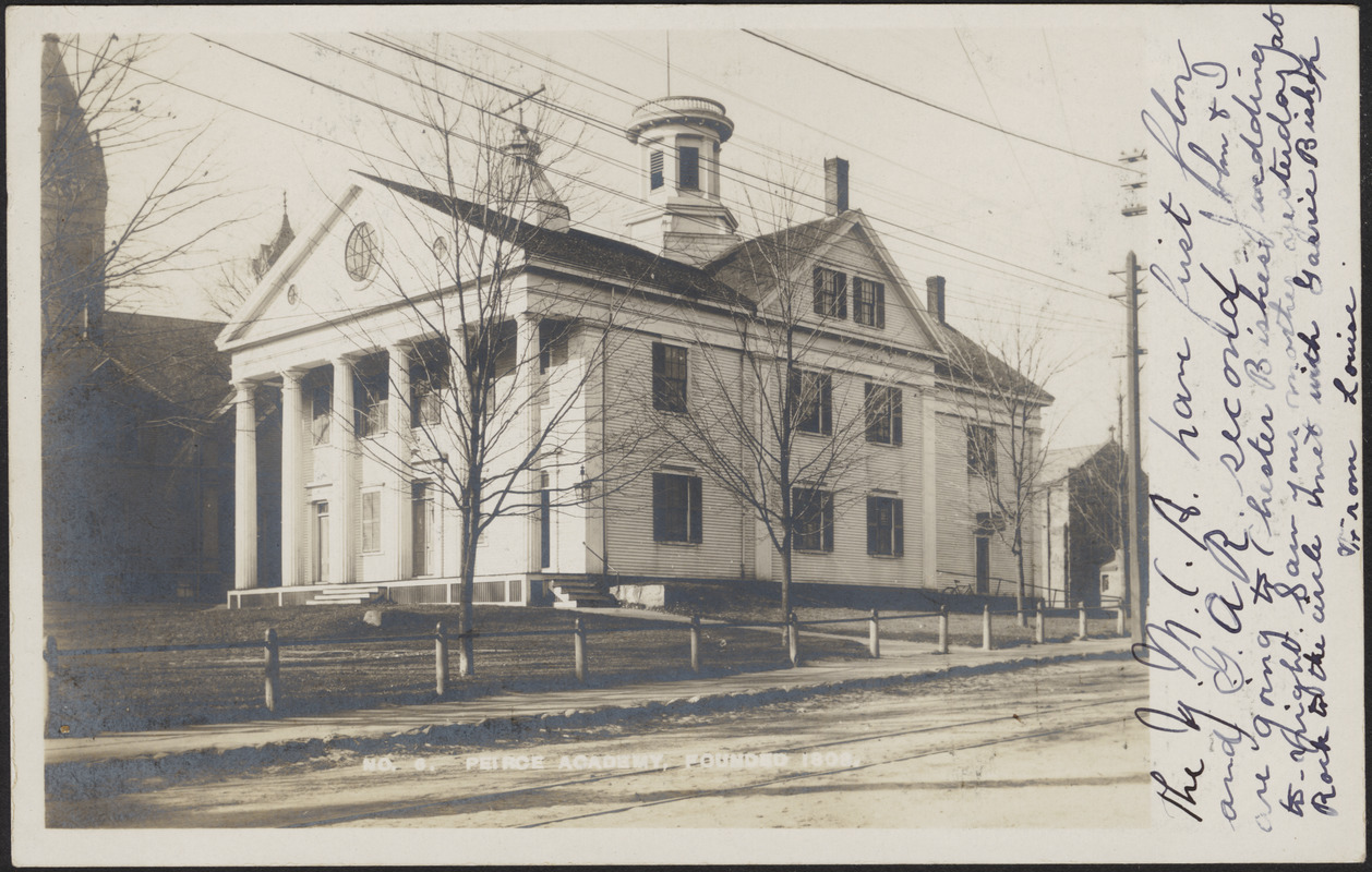 Peirce Academy, founded 1803
