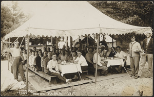 Y.M.C.A. mess tent, 1912