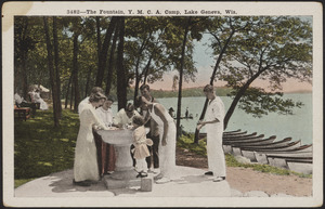 The fountain, Y.M.C.A. Camp, Lake Geneva, Wis.