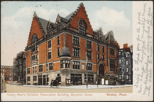 Young Men's Christian Association building, Boylston Street. Boston, Mass.