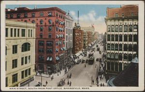 Main Street, south from Post Office, Springfield, Mass.