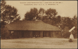 McCleary Lodge recreation hall - Camp Fitch on Lake Erie - Youngstown Ohio Y.M.C.A., N. Springfield, PA.