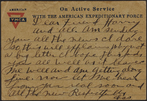 American YMCA on active service with the American Expeditionary Force