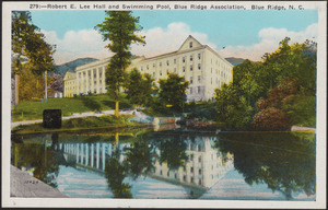 Robert E. Lee Hall and swimming pool, Blue Ridge Association, Blue Ridge, N.C.