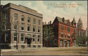 Y.M.C.A., building and Court House, Washington, C.H., Ohio