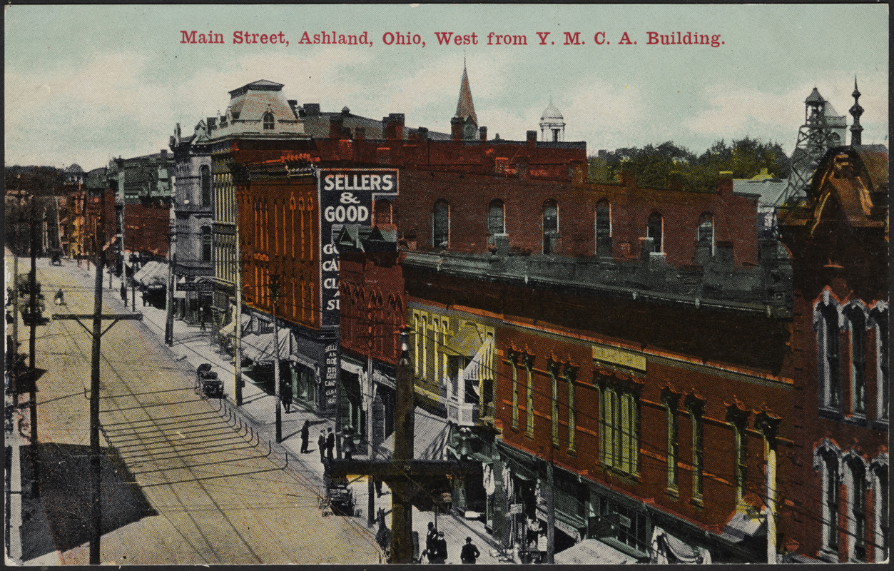 Main Street, Ashland, Ohio, west from Y.M.C.A. building - Digital ...