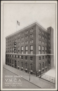 Bowery Branch of the Y.M.C.A. 8 East 3rd Street New York City, N.Y.
