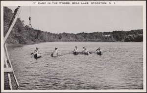 "Y" camp in the woods, Bear Lake, Stockton, N.Y.