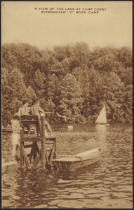 A view of the lake at Camp Cosby, Birmingham "Y" Boys' Camp