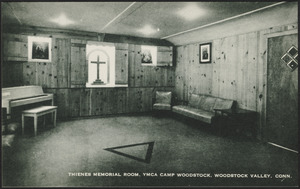 Thienes Memorial Room, YMCA Camp Woodstock, Woodstock Valley, Conn.