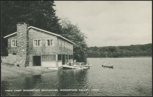 YMCA Camp Woodstack boathouse, Woodstack Valley, Conn.