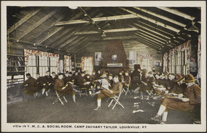 View in Y.M.C.A. social room, Camp Zachary Taylor, Louisville, Ky