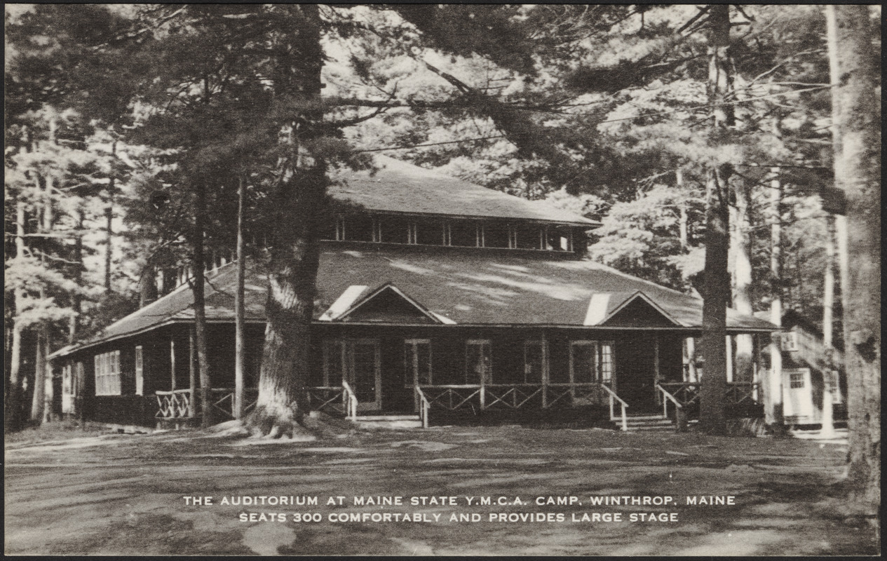 The auditorium at Maine State Y.M.C.A. Camp, Winthrop, Maine seats 300