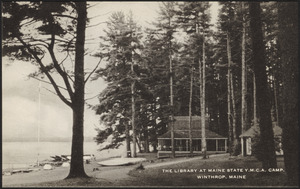 The library at Maine State Y.M.C.A. Camp, Winthrop, Maine