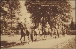 Horseback riding, Centerville Mills Camp, Cleveland Y.M.C.A.