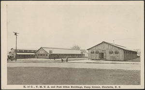 K. of C., Y.M.C.A. Post Office buildings, Camp Greene, Charlotte, N.C.