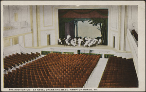 "The auditorium" at Naval Operating Base. Hampton Roads, Va.
