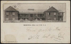 Memorial Hall and Y.M.C.A.