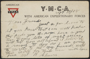 Y.M.C.A. with American Expeditionary Forces