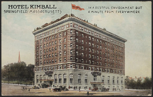 Hotel Kimball Springfield, Massachusetts in a restful environment but a minute from everywhere