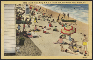 Beach scene, Navy Y.M.C.A. Beach Club, East Ocean View, Norfolk, Va.