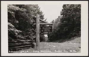 Entrance Y.M.C.A. Camp Horseshoe Tucker Co., W. Va.