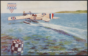 Monoplane with twin floats