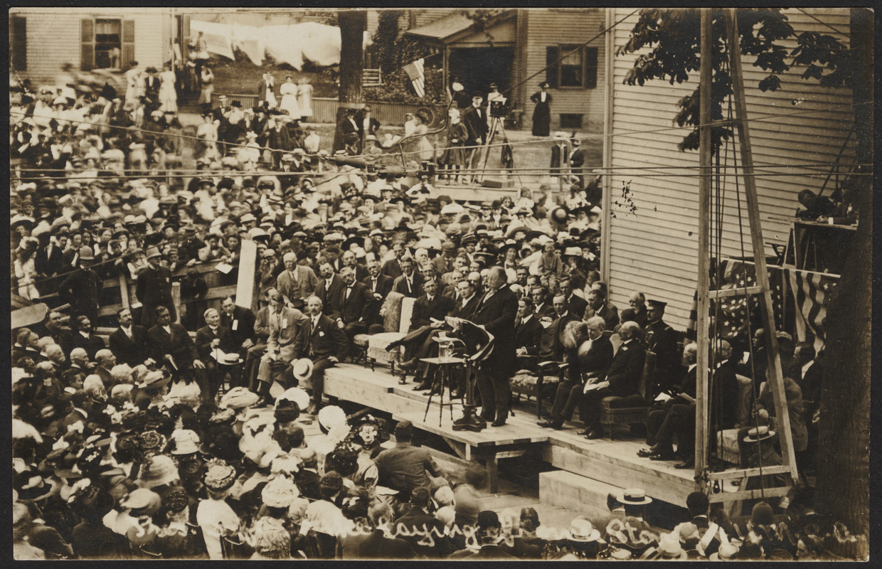 Pres. Jefferson laying of cornerstone YMCA Beverly, Mass. Digital