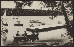 Boating at ORYMCA Camps - R.D. #2. Newton, N.J.
