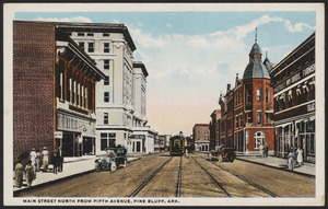 Main Street north from Fifth Avenue, Pine Bluff, Ark.